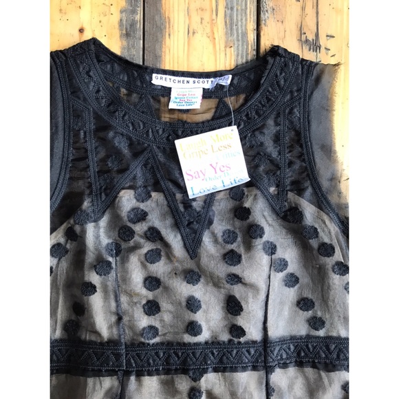❌SOLD❌NWT black Gretchen Scott dress size Small - Picture 2 of 8