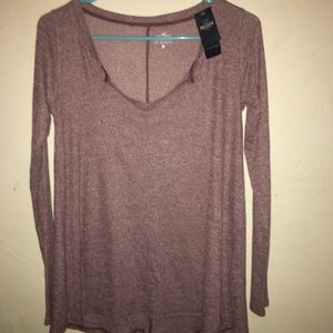 Maroon/reddish long sleeve hollister shirt