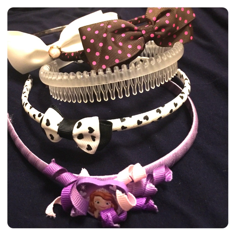 Little girls head bands. Ages 3 to 7.