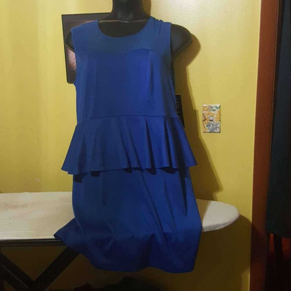 Blue Peplum dress