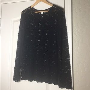 Lace Long Sleeve Blouse