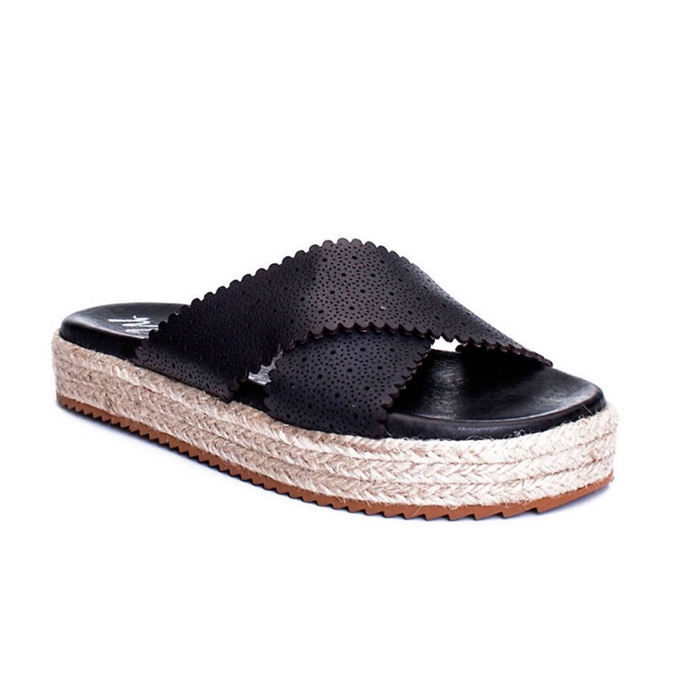 Matisse Black Ponte Sandal