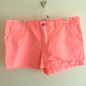 Neon Pink Chino Shorts