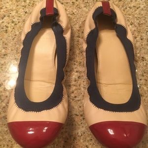 J. Crew Leather Color Block Flats