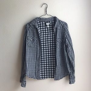 SOLD! F21 Checkered Black And White Flannel