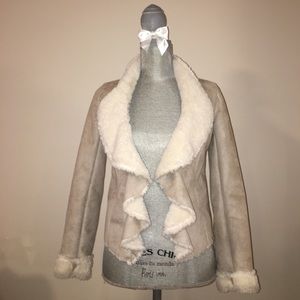 NWOT Suede & Faux Fur Jacket