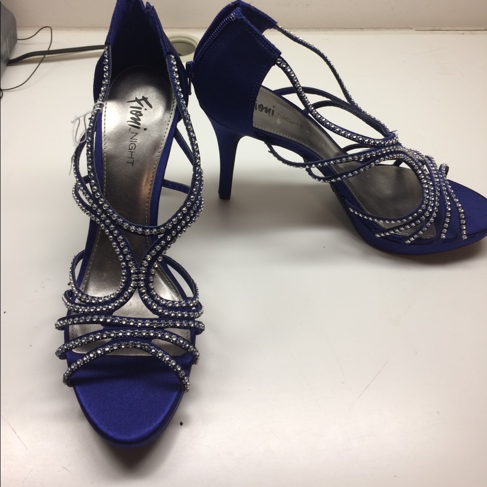 Elegant royal blue heels
