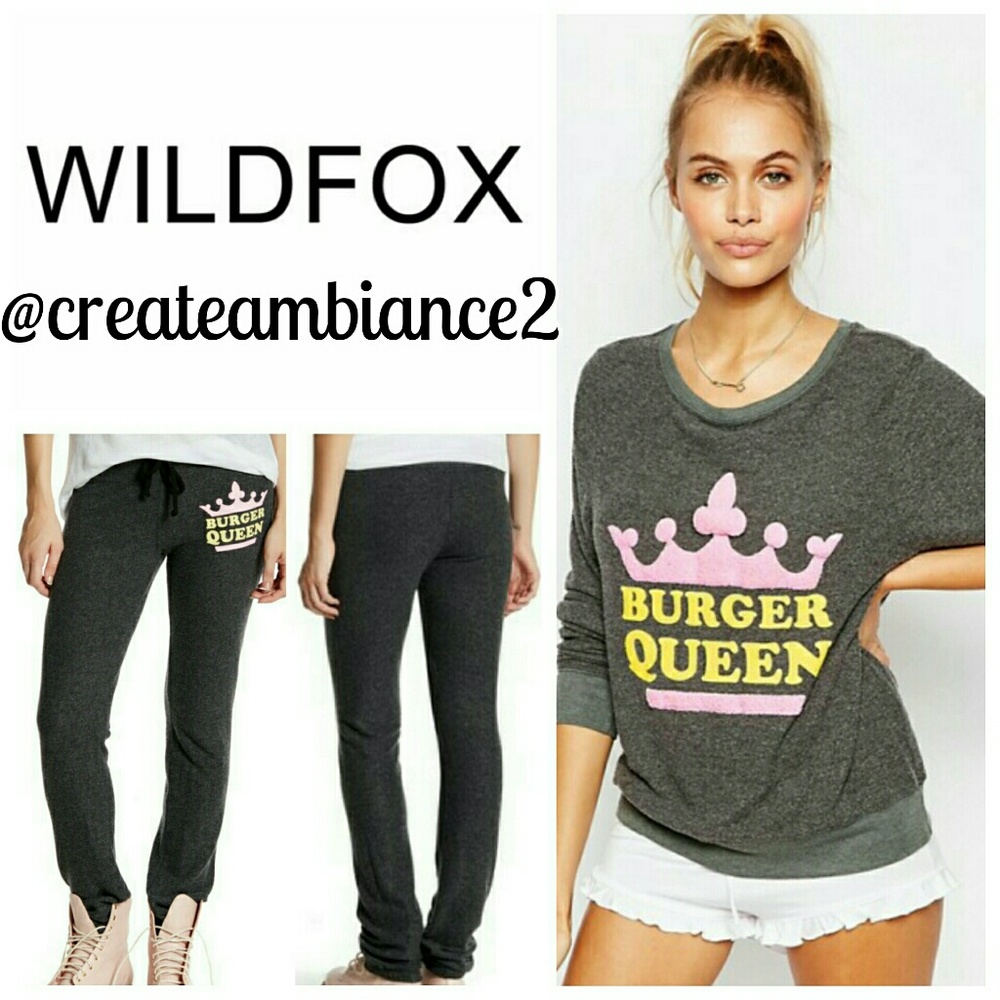 WILDFOX "Burger Queen" Sweatpants