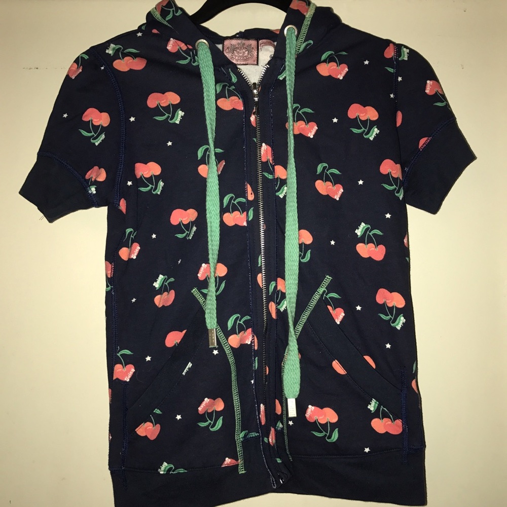 VINTAGE JUICY COUTURE CHERRY SHORTSLEEVE HOODIE🍒