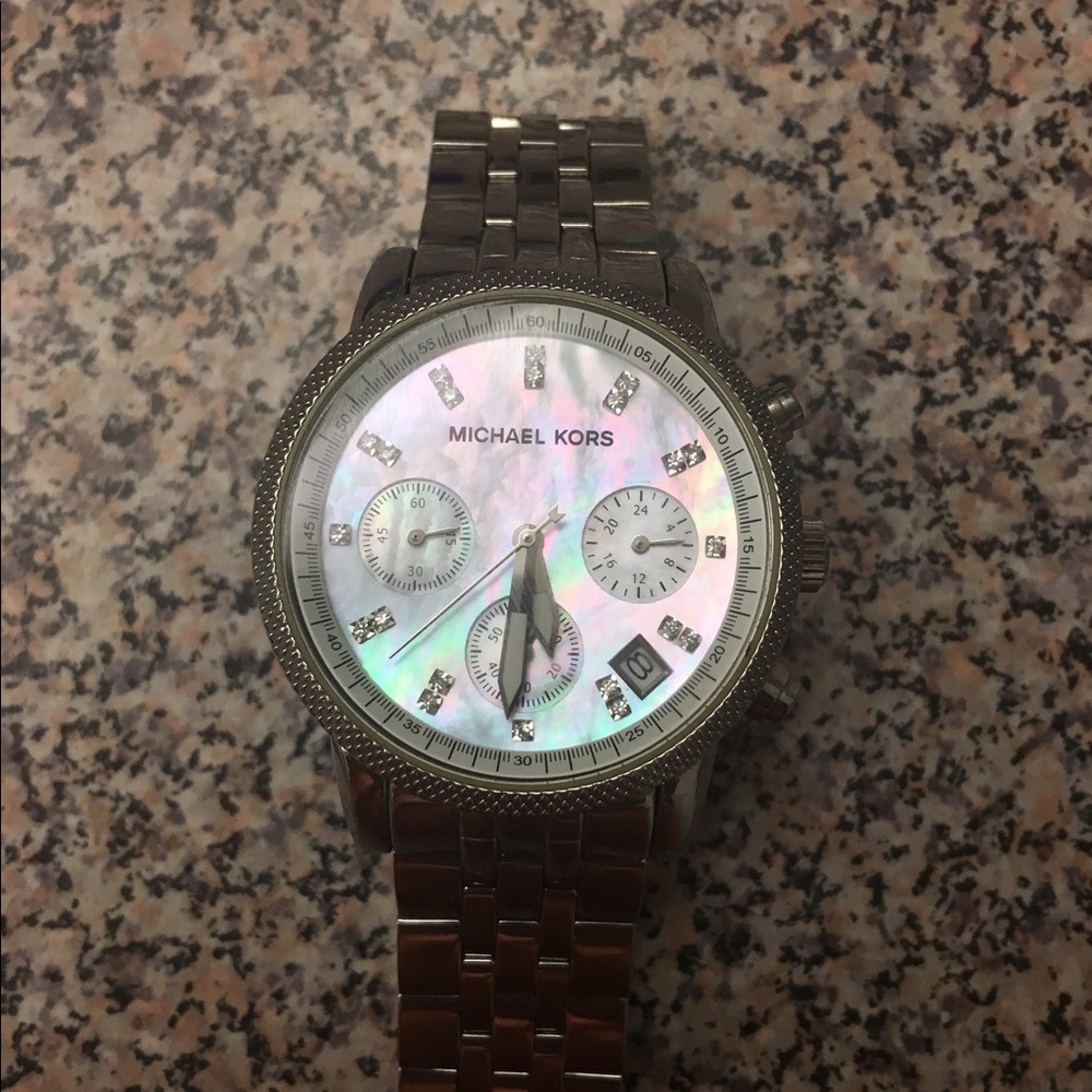 Silver Micheal Kors Watch