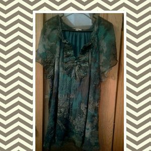 Dark Turquoise Blouse