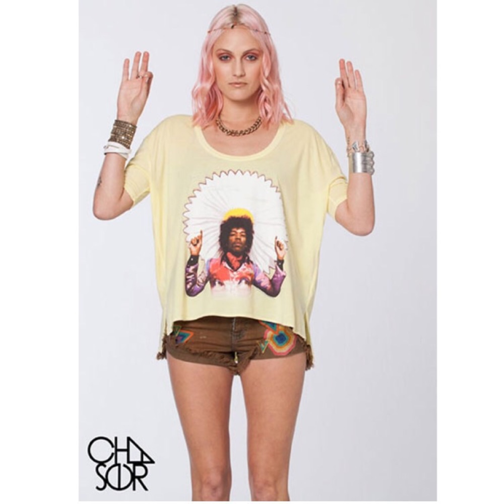 Jimi Hendrix peace and love flower child top✌🏽🌼