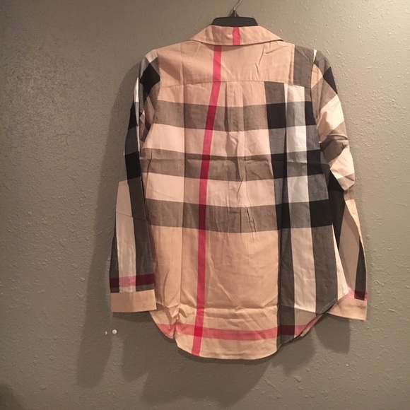 🆕 Plaid. Shirt sz. Small 2/4. 4/6 - Picture 4 of 7