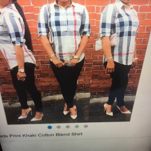 🆕 Plaid. Shirt sz. Small 2/4. 4/6 - Picture 2 of 7