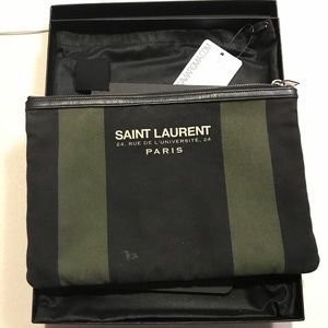 Saint Laurent Canvas Clutch
