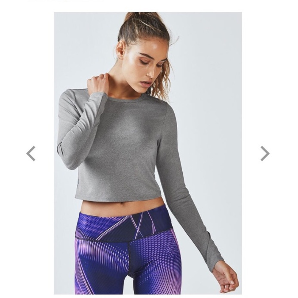 Grey crop top