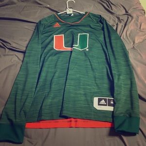 Miami Hurricanes Warm Up Long Sleeve