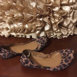 Leopard print flats.