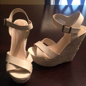 ivory Charlotte Russe wedges