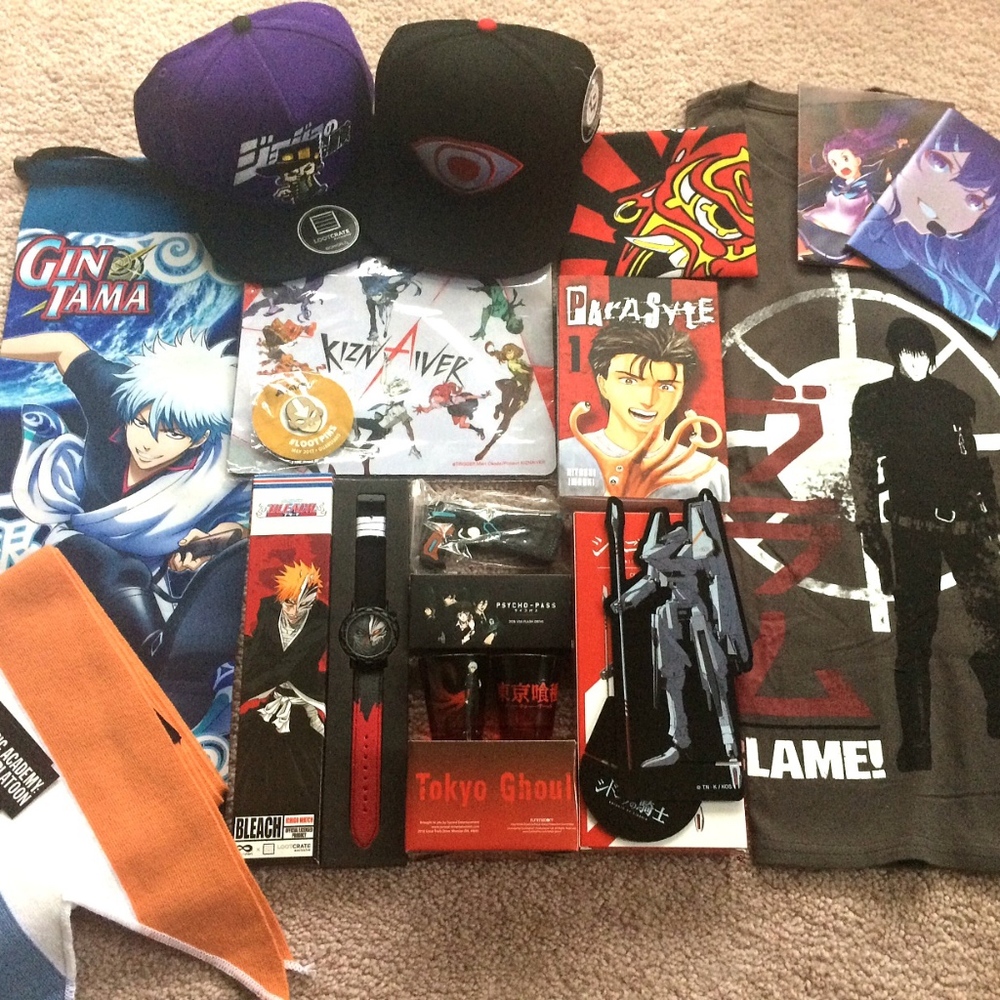 Loot Anime Crate Lot Bleach/Blame/Toyko Ghoul Etc.