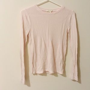 Millennial pink thermal shirt