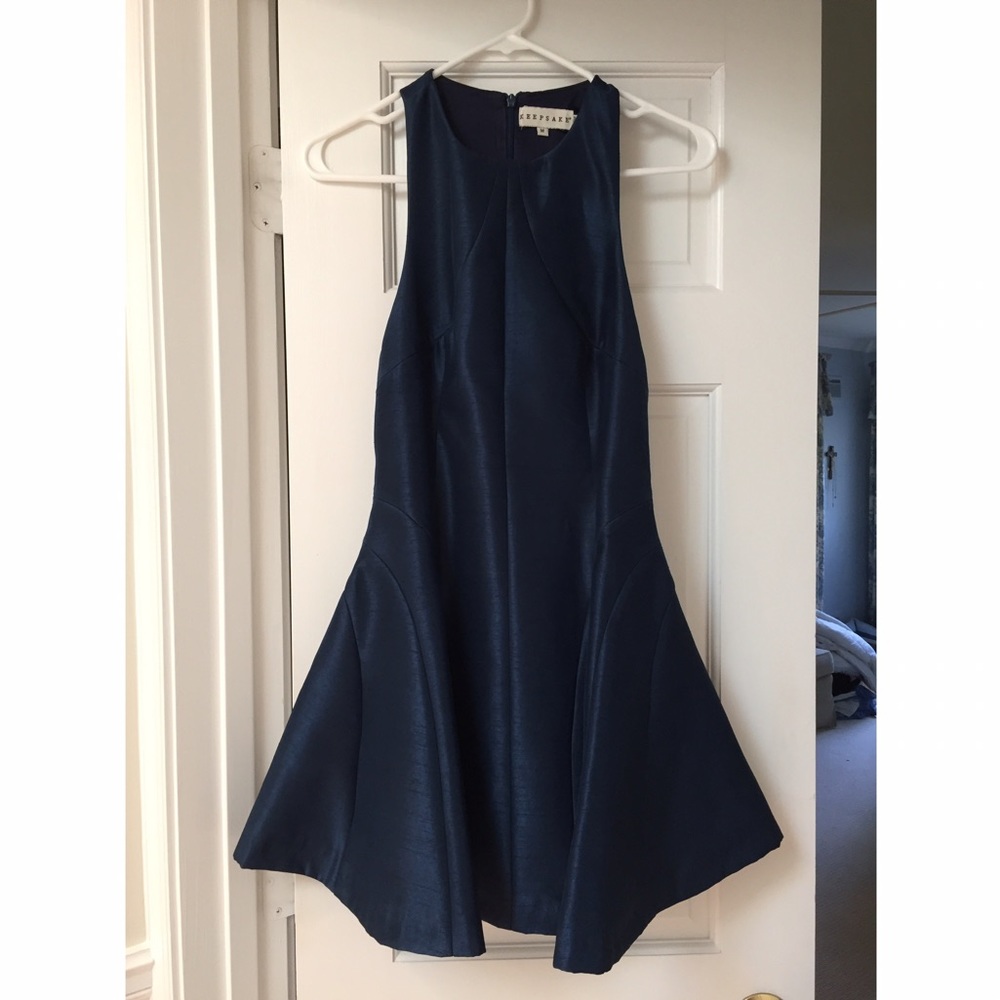 Keepsake Fallen Dress in Navy Blue