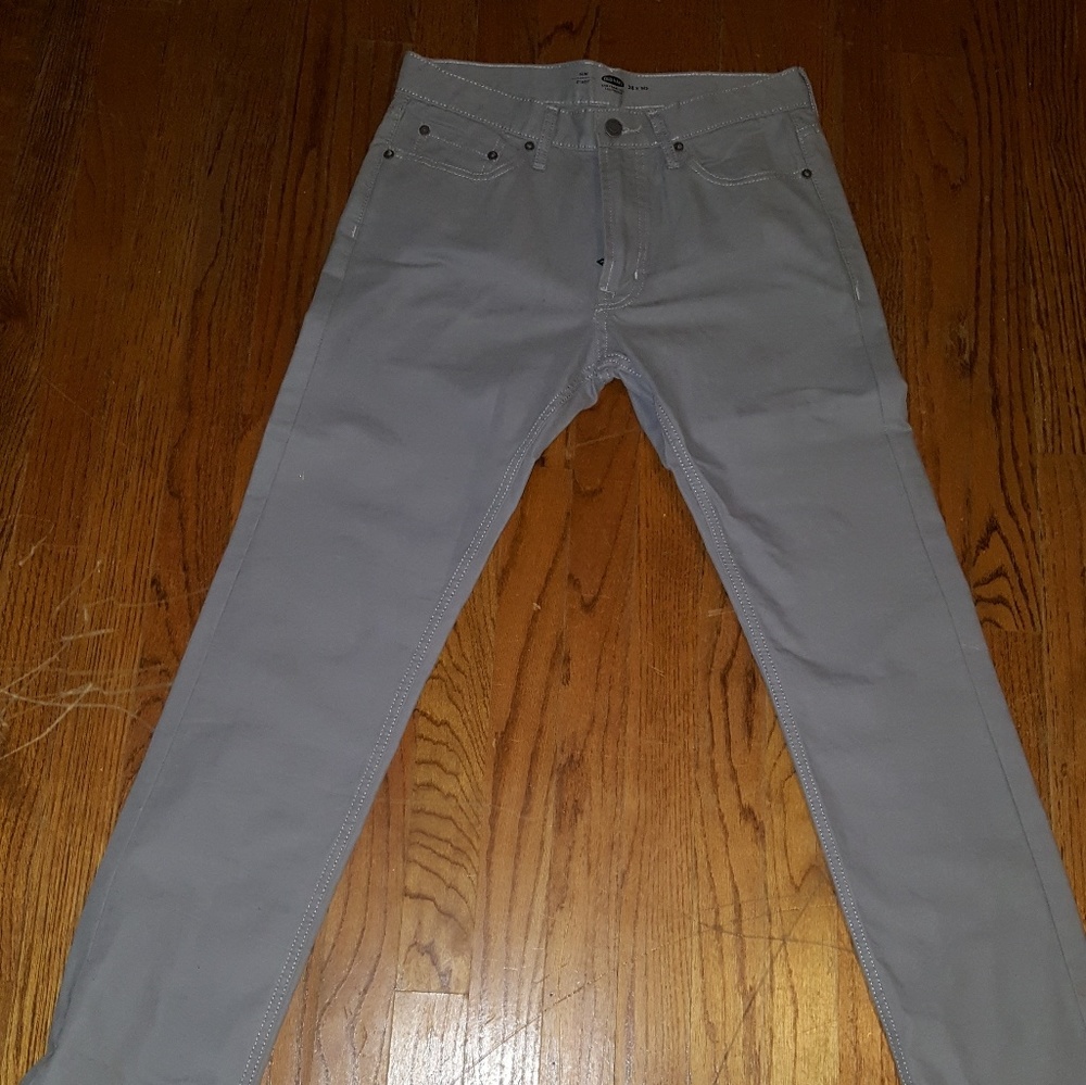 Old Navy Grey Chino Pants 28x30