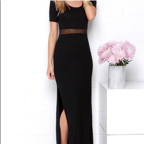 Lulus Dresses & Skirts - Black Lulu's Maxi dress