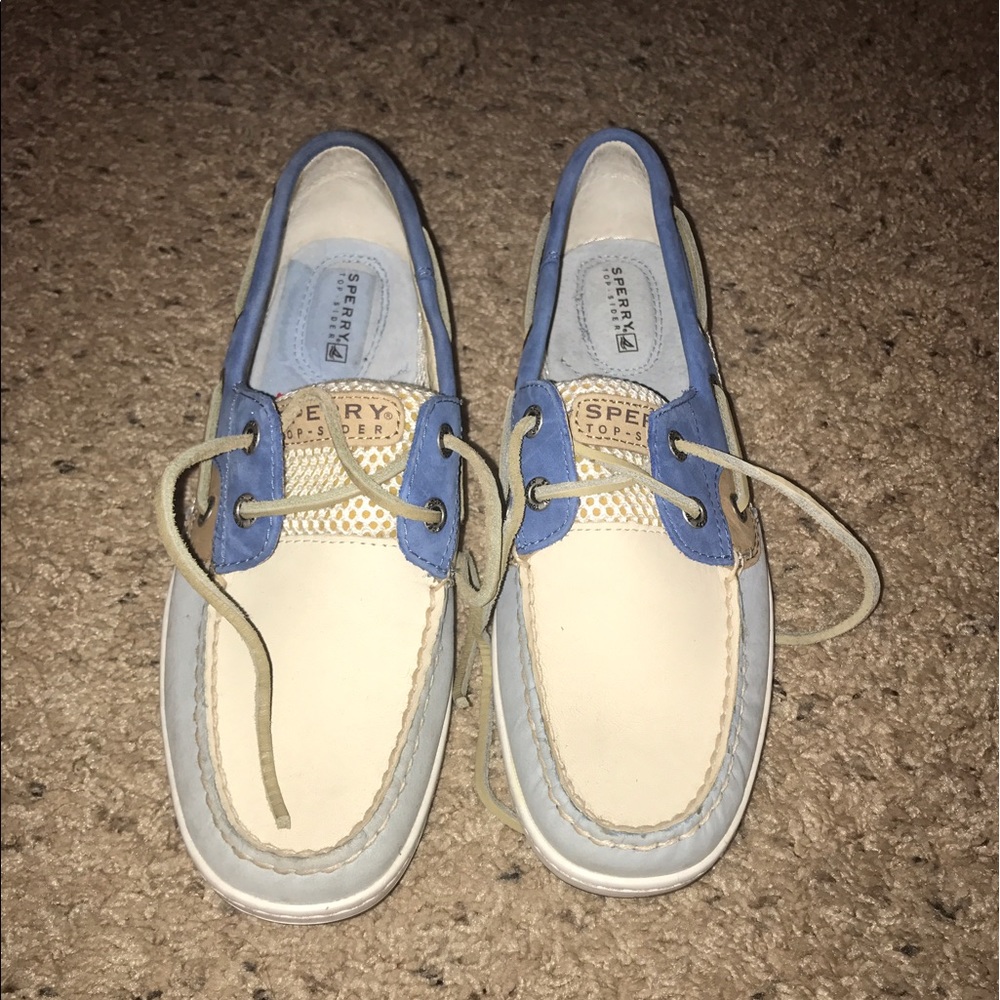 Blue and Tan Sperry's