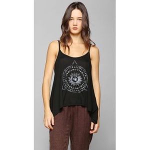 Witchy symbol handkerchief tank top