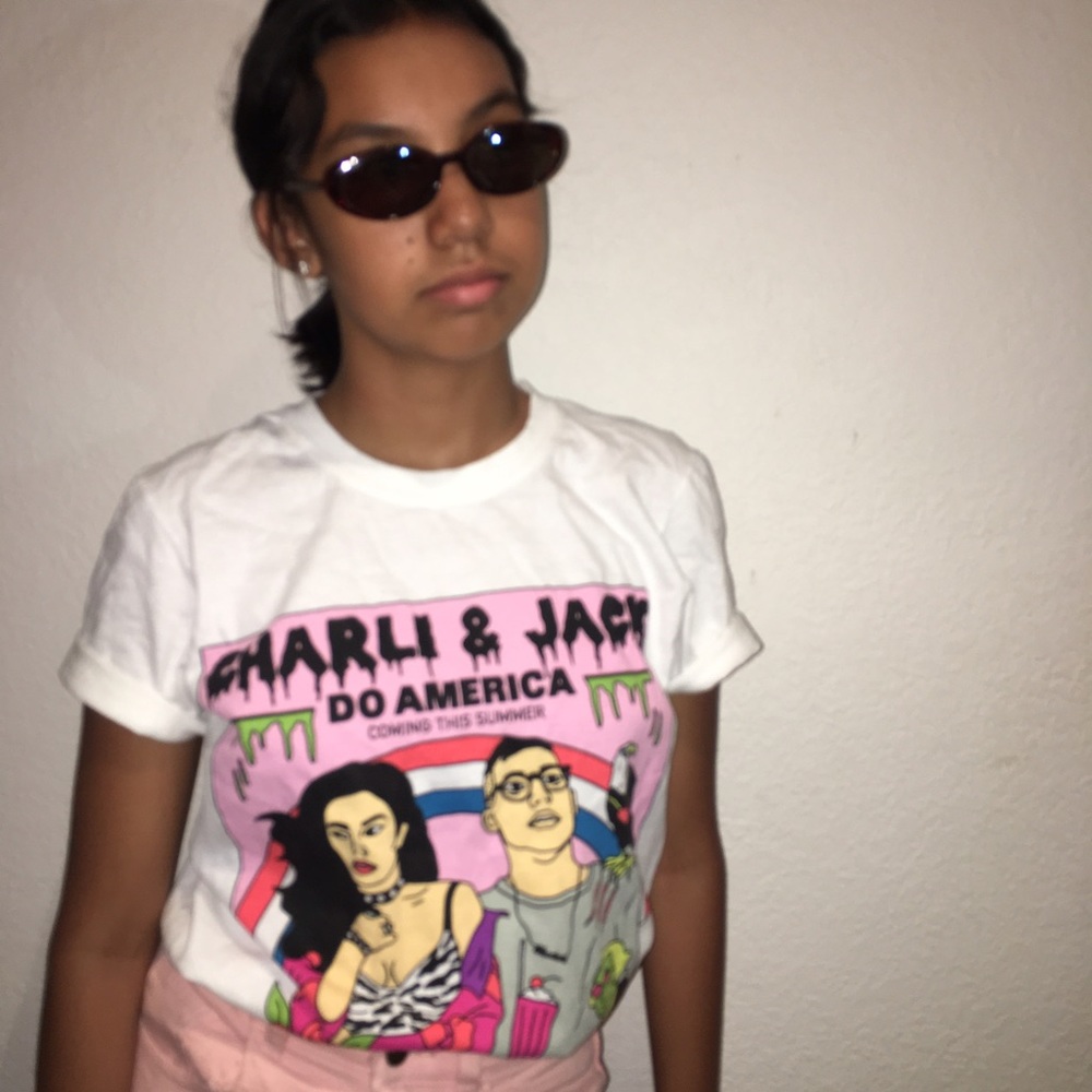 Charli XCX and Bleachers Do America Tour Shirt🖤