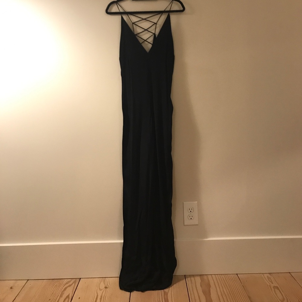 Reformation black jumpsuit