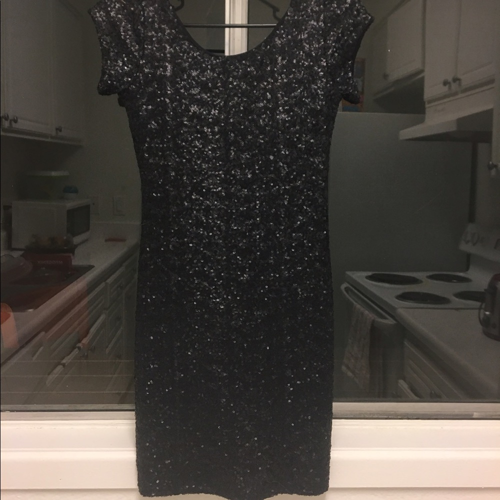 Free People Black Sequin Dress