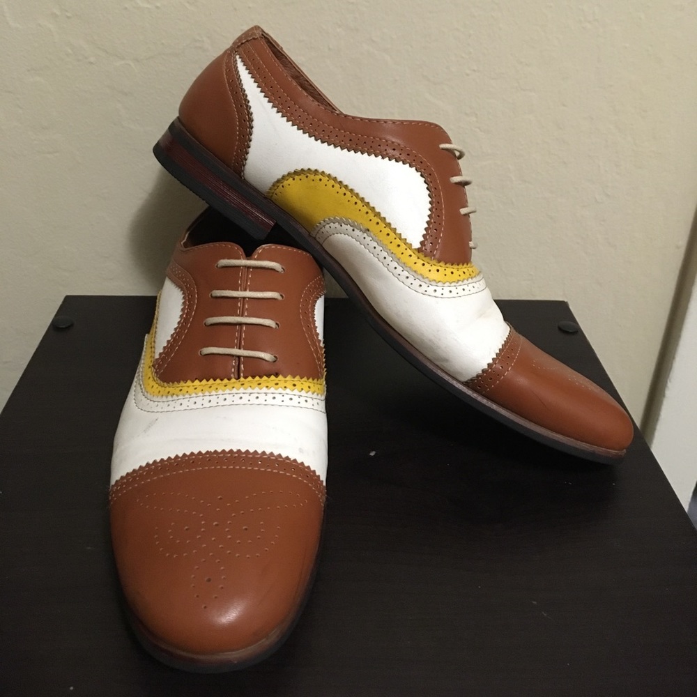 Cognac Wingtip Shoes PLU
