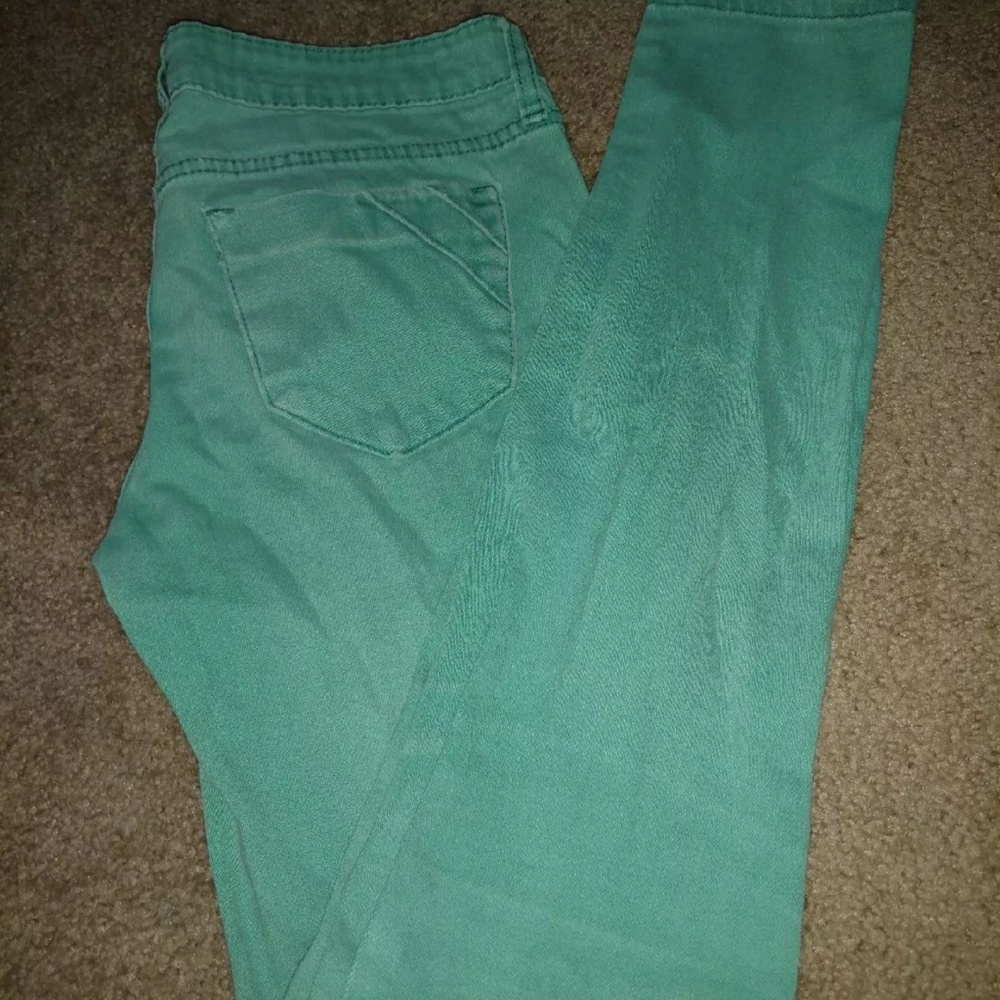 Green Skinny Pants