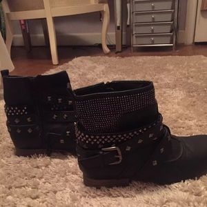 Black Studded Boots