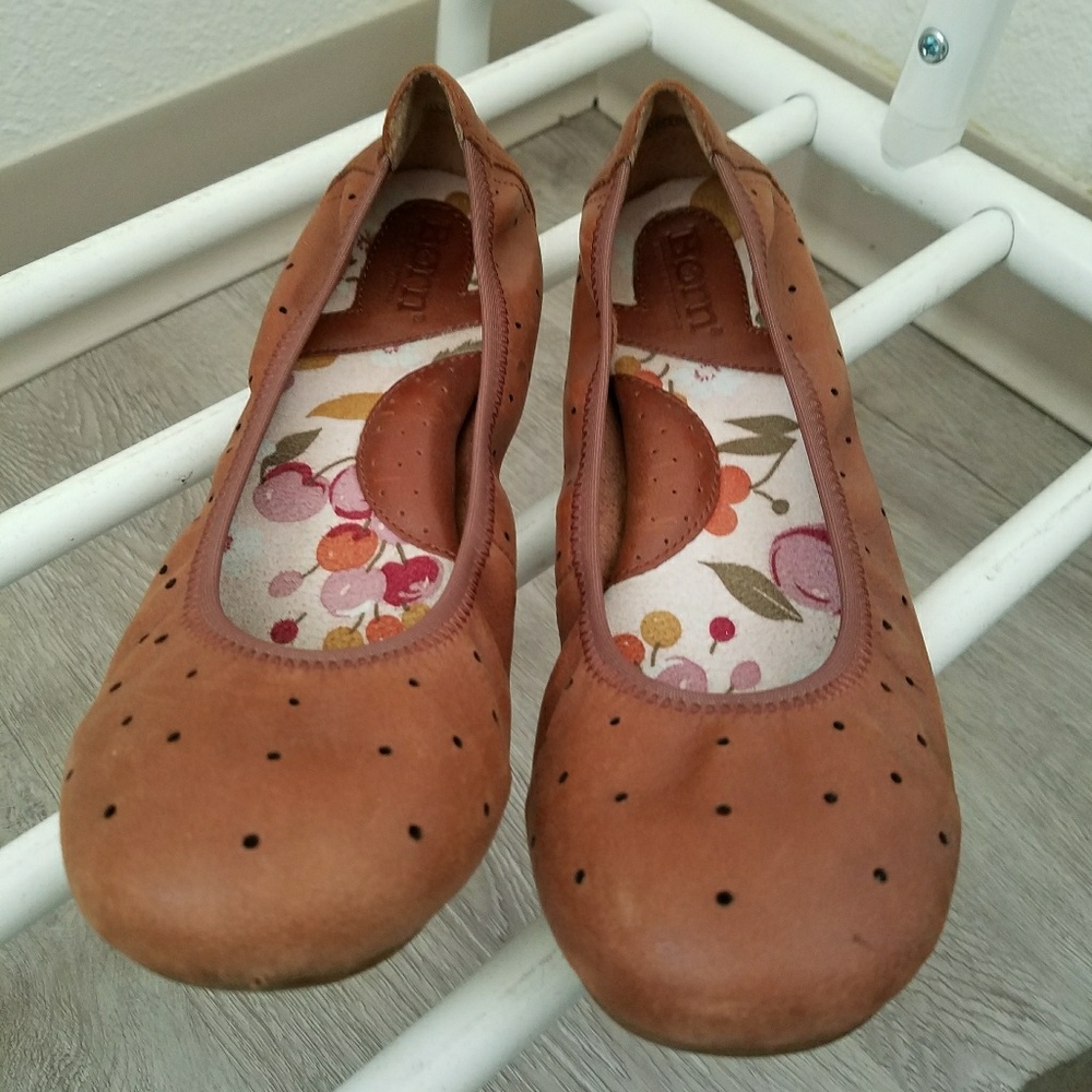 Brown Leather Flats