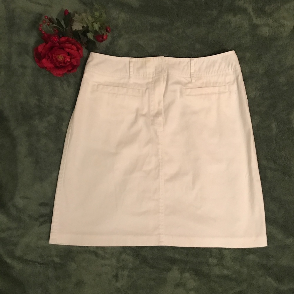 🌸Larry Levine stretch sexy white short skirt 12