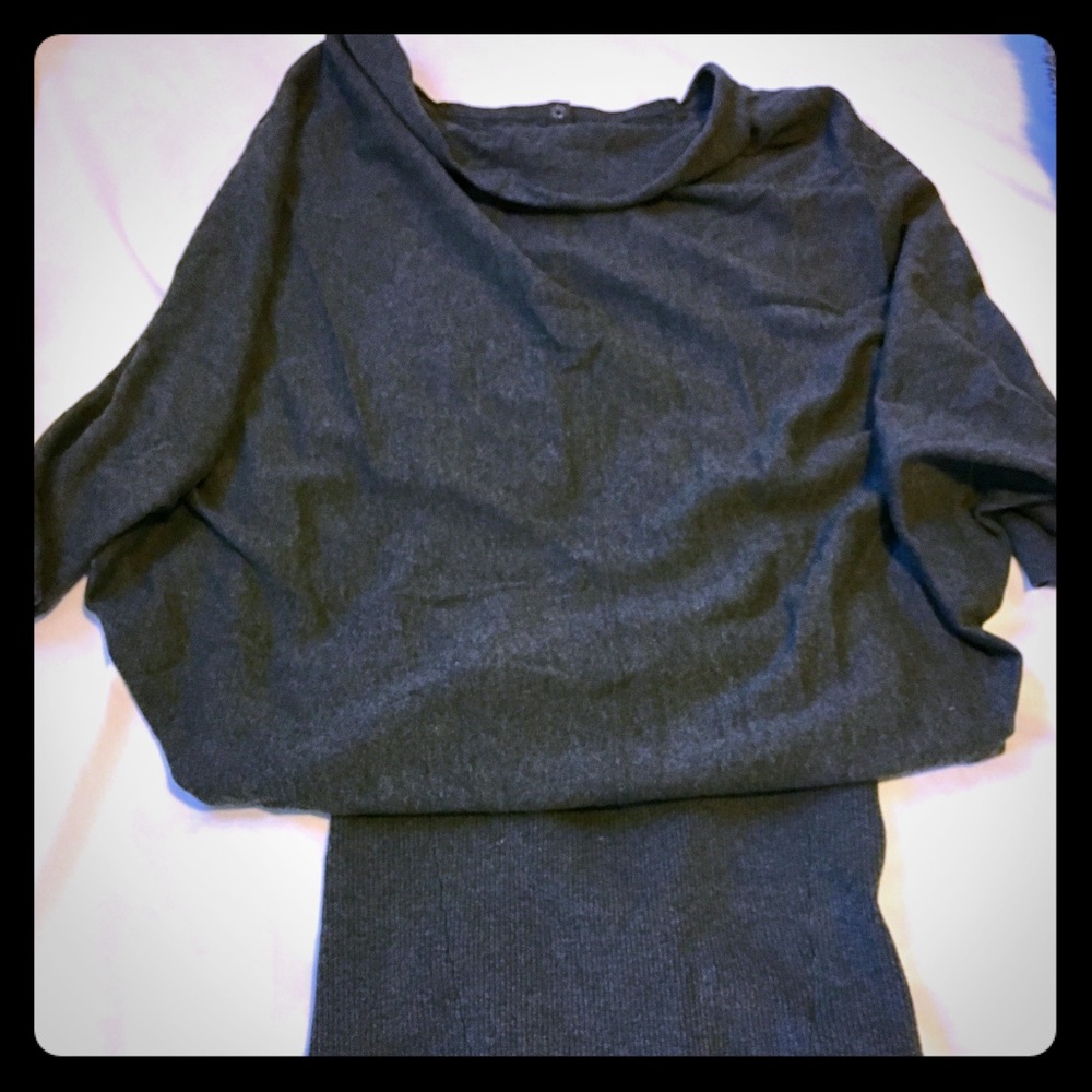 Grey All Saints Sweater Dress