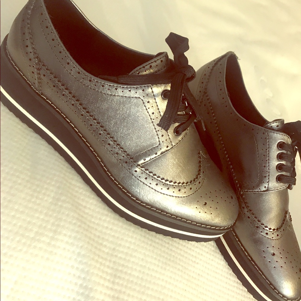 Zara women platform loafers