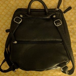 Black Leather Osgoode Marley Creel Backpack