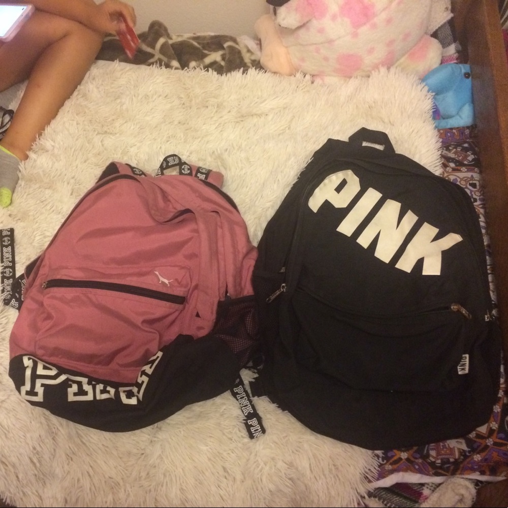 Pink backpacks