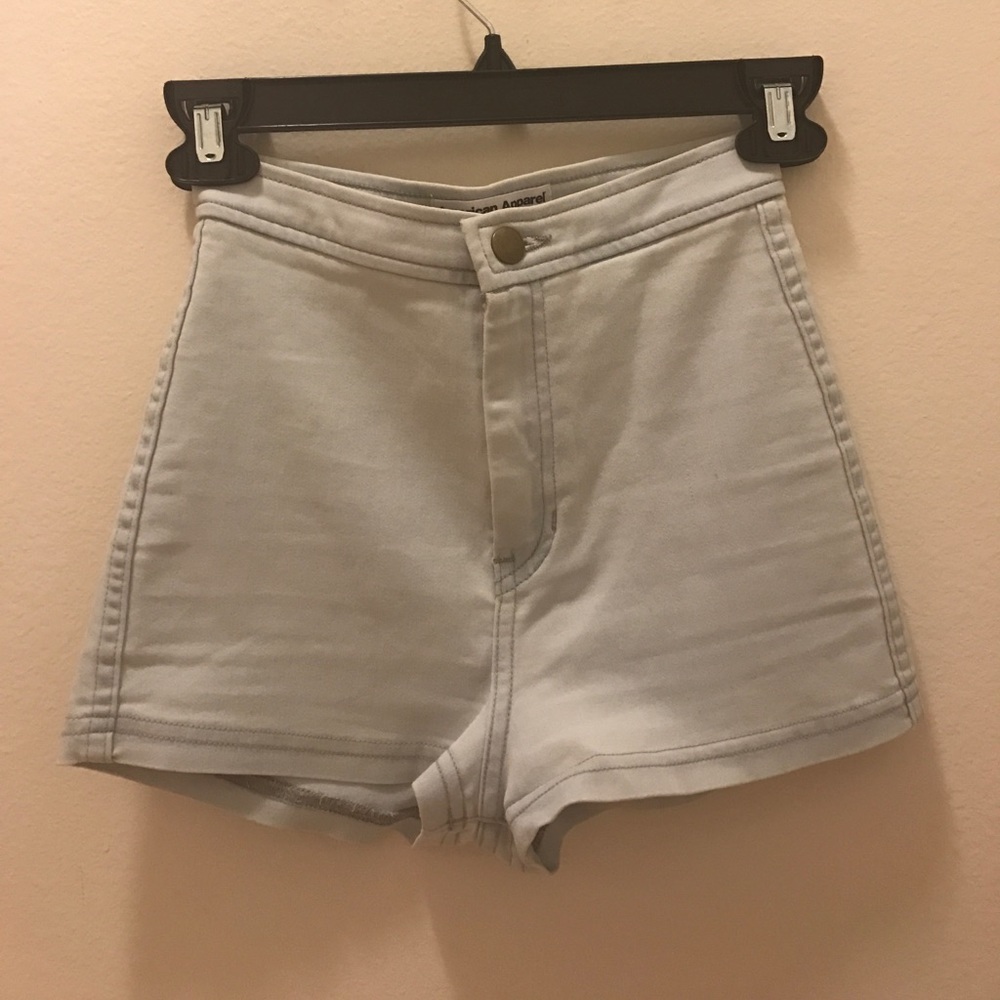 American Apparel knit denim hot pants