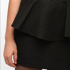 Urban Outfitters Peplum Jacquard Mini-Skirt