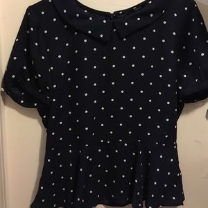 Navy blue blouse