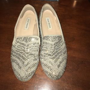 Steve Madden Silver Flats