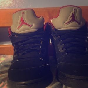 Red and black retro 5s