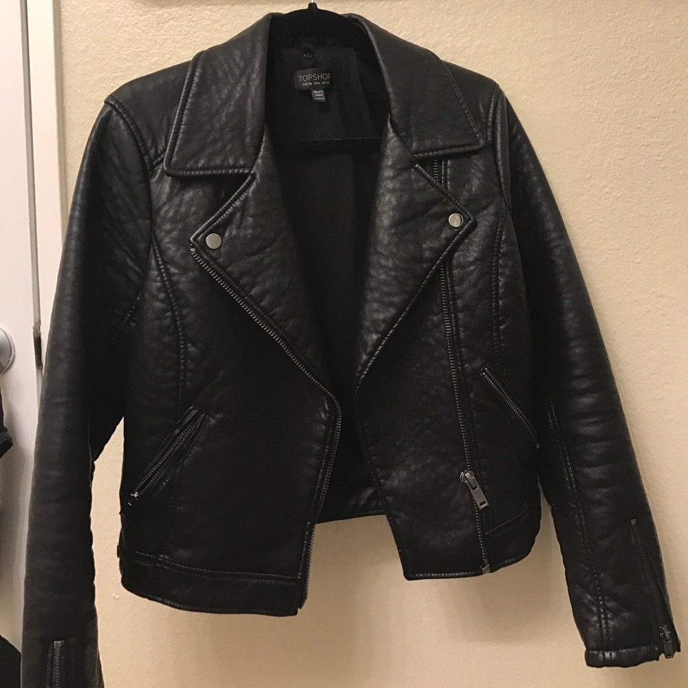Gorgeous Like New Topshop Leather Jacket
