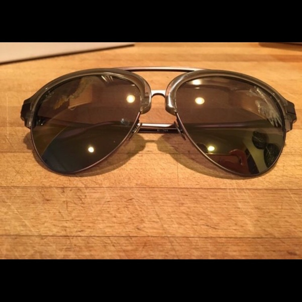 Linda Farrow Aviator Sunglasses New