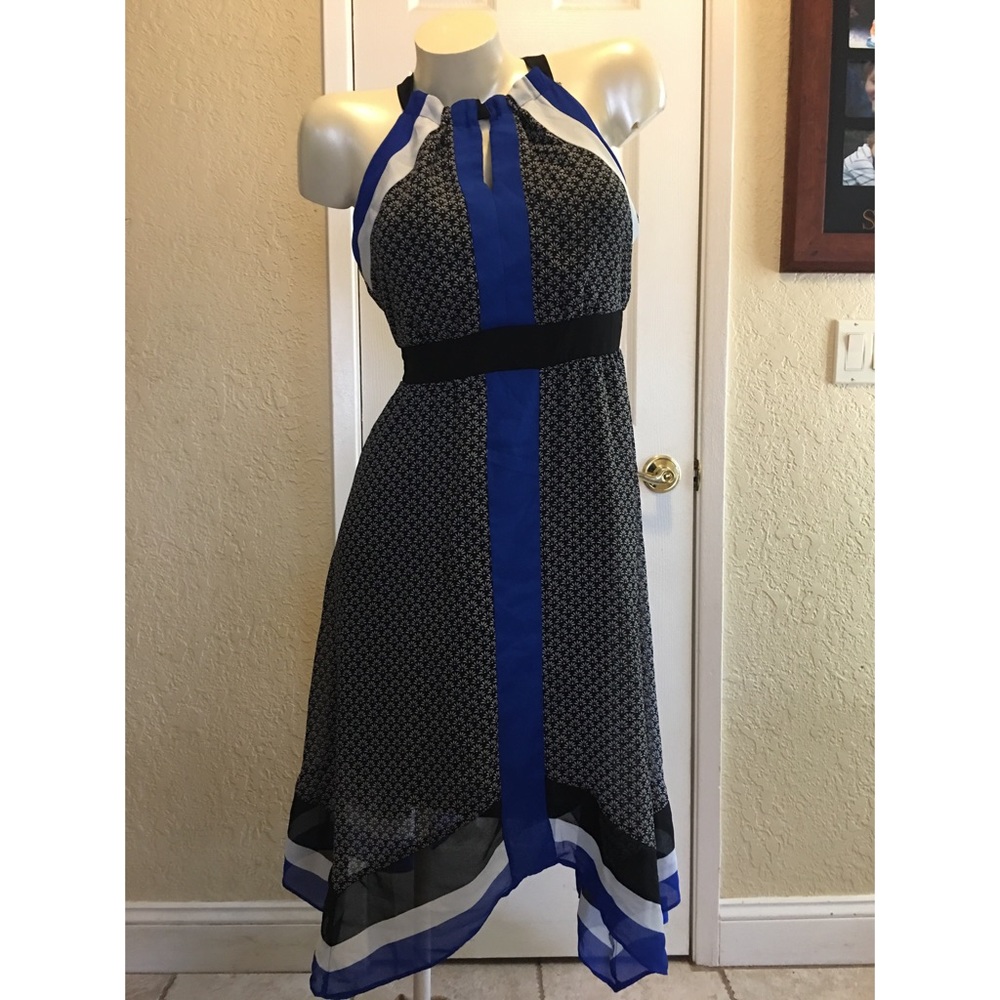 iCe Dress 4 blue and black fun flirty